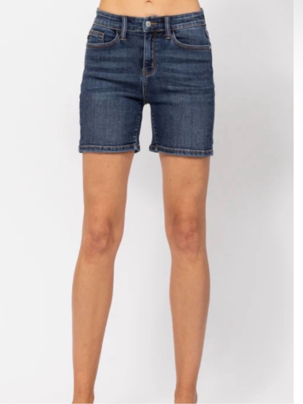 Judy Blue | Medium Wash Bermuda Denim Shorts | Size XL